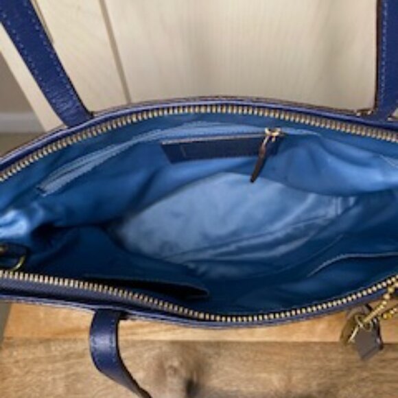 COACH Signature Denim Tote - Picture 5 of 7
